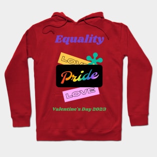 Equality Love Pride Love Valentine's Day 2023 Hoodie